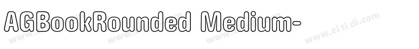 AGBookRounded Medium字体转换